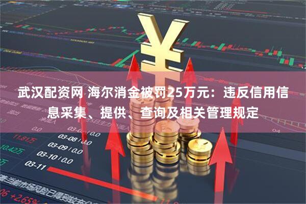 武汉配资网 海尔消金被罚25万元：违反信用信息采集、提供、查询及相关管理规定